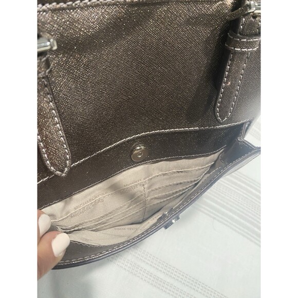 Michael Kors Jet Set Tote Medium Brown Leather Shoulder Bag - Picture 14 of 15